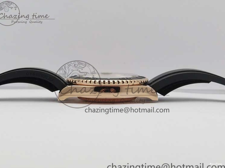 MiroTime 0308 Yacht-Master 116655 RG Wrapped D1F 1:1 Best Edition Black Ceramic Bezel 904L Steel on Oysterflex Rubber Strap A Fashionable 3060